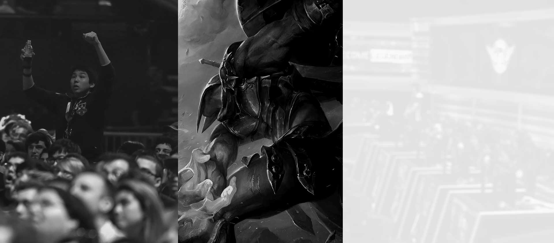 A collage of the background images used